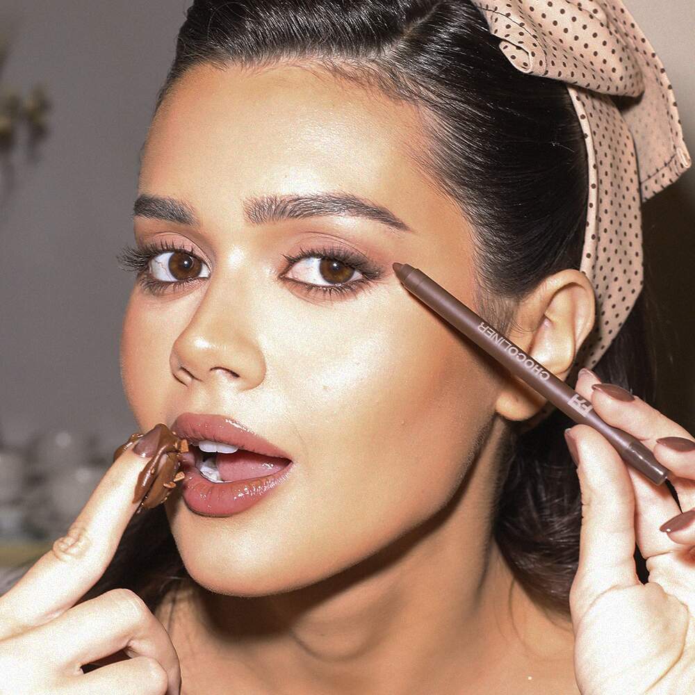 KIT FRAN CHOCOEYES MÁSCARA CILIOS MARROM E LÁPIS MULTIFUNCIONAL BY FRANCINY EHLKE